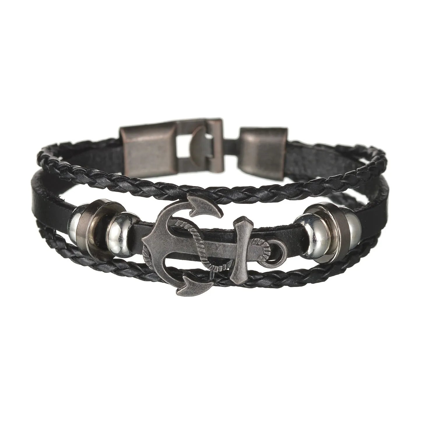 geflochtene Wickel-Lederarmbänder